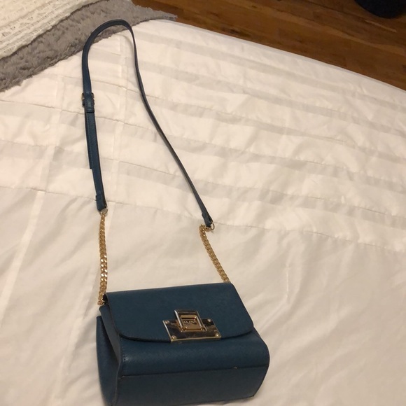 Aldo Crossbody Purse (Deep Turquoise Blue) - Picture 6 of 6